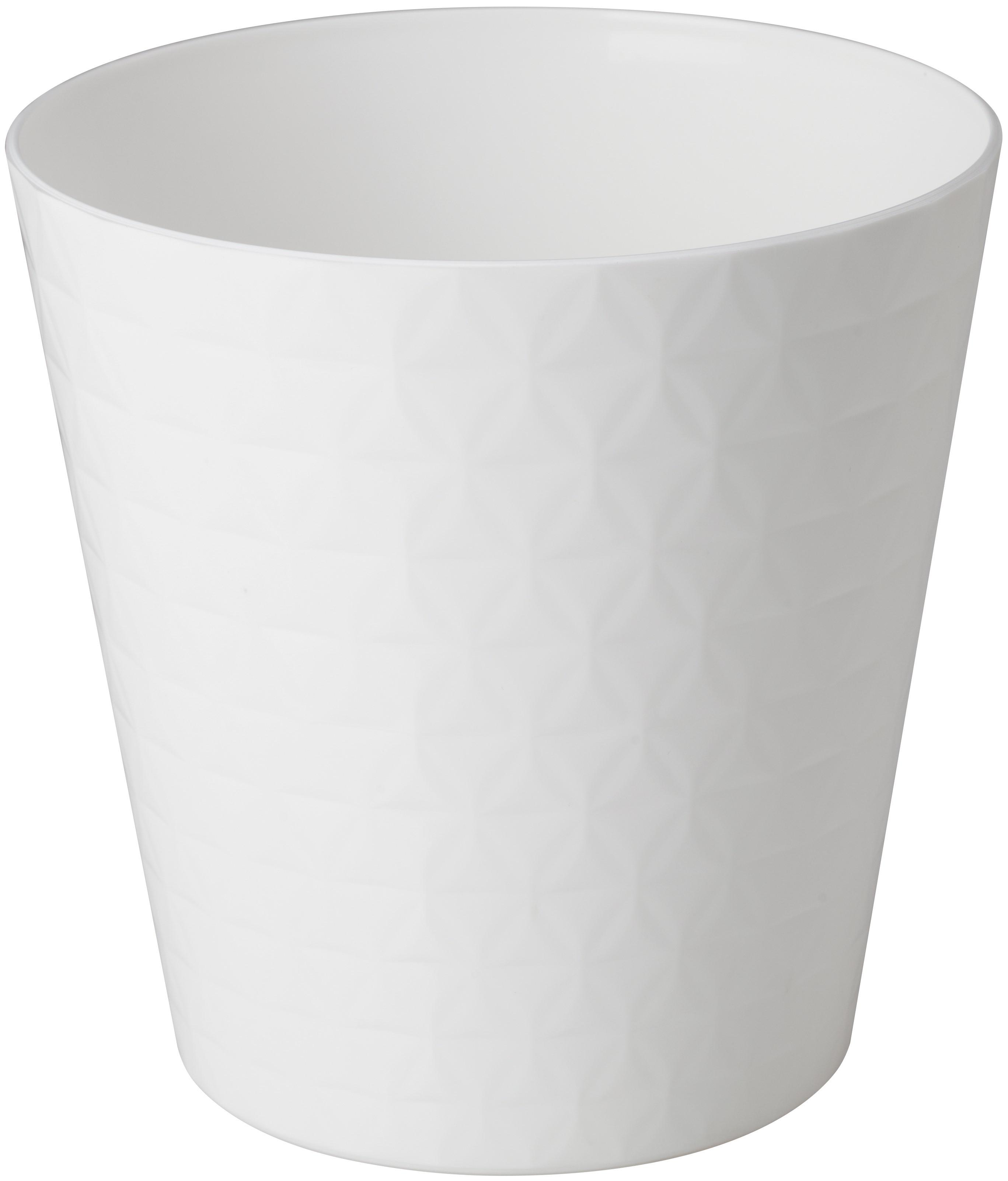 Obal na kvetináč BRILLIANT 13 - biela, Konventionell, plast (13/13cm) - Mömax