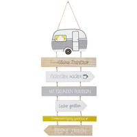 Dekoschild Camping-Regeln - Multicolor, MODERN, Holzwerkstoff (30/59cm)