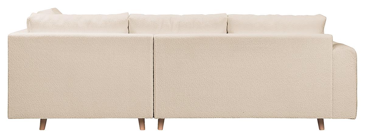 Ecksofa Ariella Weiß S: 231x161 cm - Naturfarben/Weiß, Design, Textil (231/161cm) - Livetastic