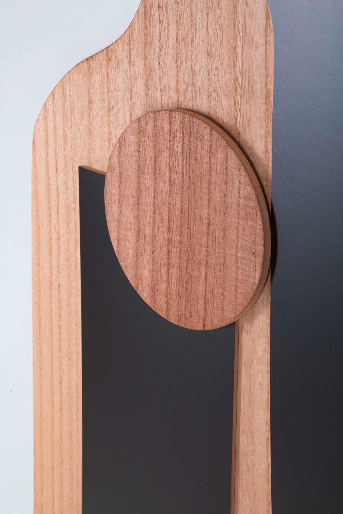 Wanddeko Astry A Schwarz, Weiß B: 60 cm - Basics, Holzwerkstoff (60/80/2 cm)