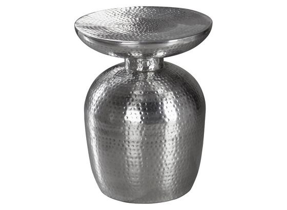 Beistelltisch Orient-Look Delyla, Silberfarben - Silberfarben, LIFESTYLE, Metall (36,5/46/36,5cm) - Livetastic Beistelltisch Orient-Look Delyla, Silberfarben - Silberfarben, LIFESTYLE, Metall (36,5/46/36,5cm) - Livetastic