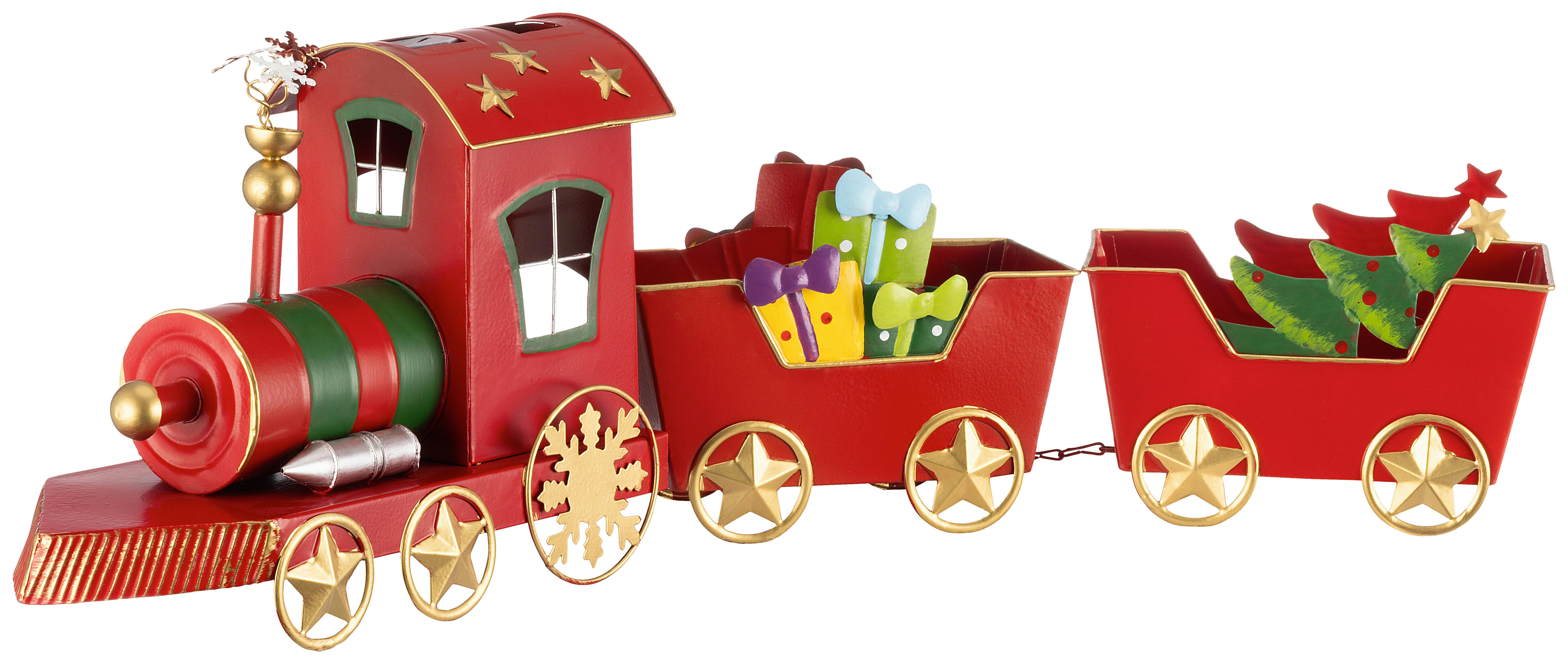 Dekozug Flash - Rot/Goldfarben, KONVENTIONELL, Metall (63/11/20cm) - Luca Bessoni