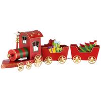 Dekor Vonat Flash - piros/aranyszínű, Konventionell, fém (63/11/20cm) - Luca Bessoni