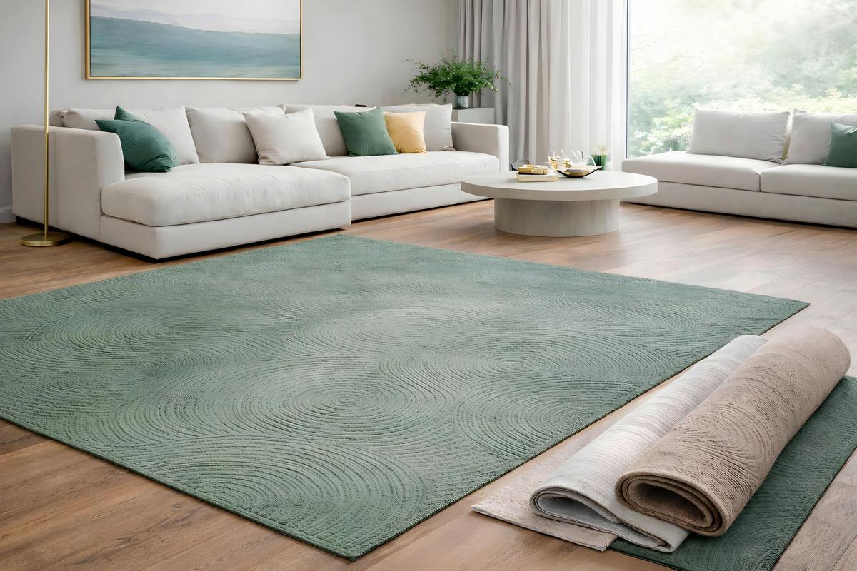 Webteppich, 100x150cm Manuel - Grün, Basics, Textil (100/150cm) - Luca Bessoni