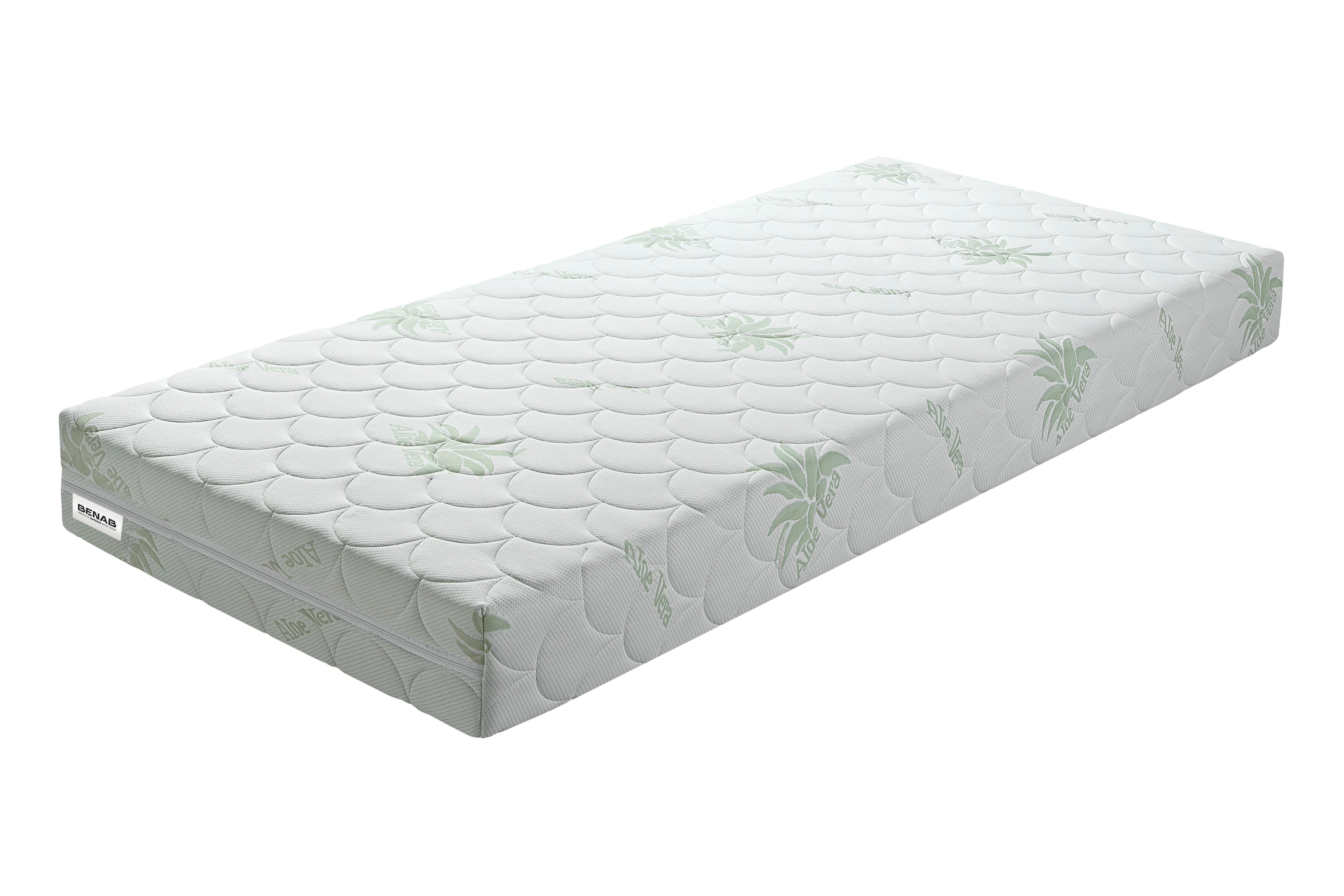 Obojstranný matrac Flora BIO H3/ H4, V: 16cm - biela/zelená, Lifestyle, textil (140/200cm) - Benab