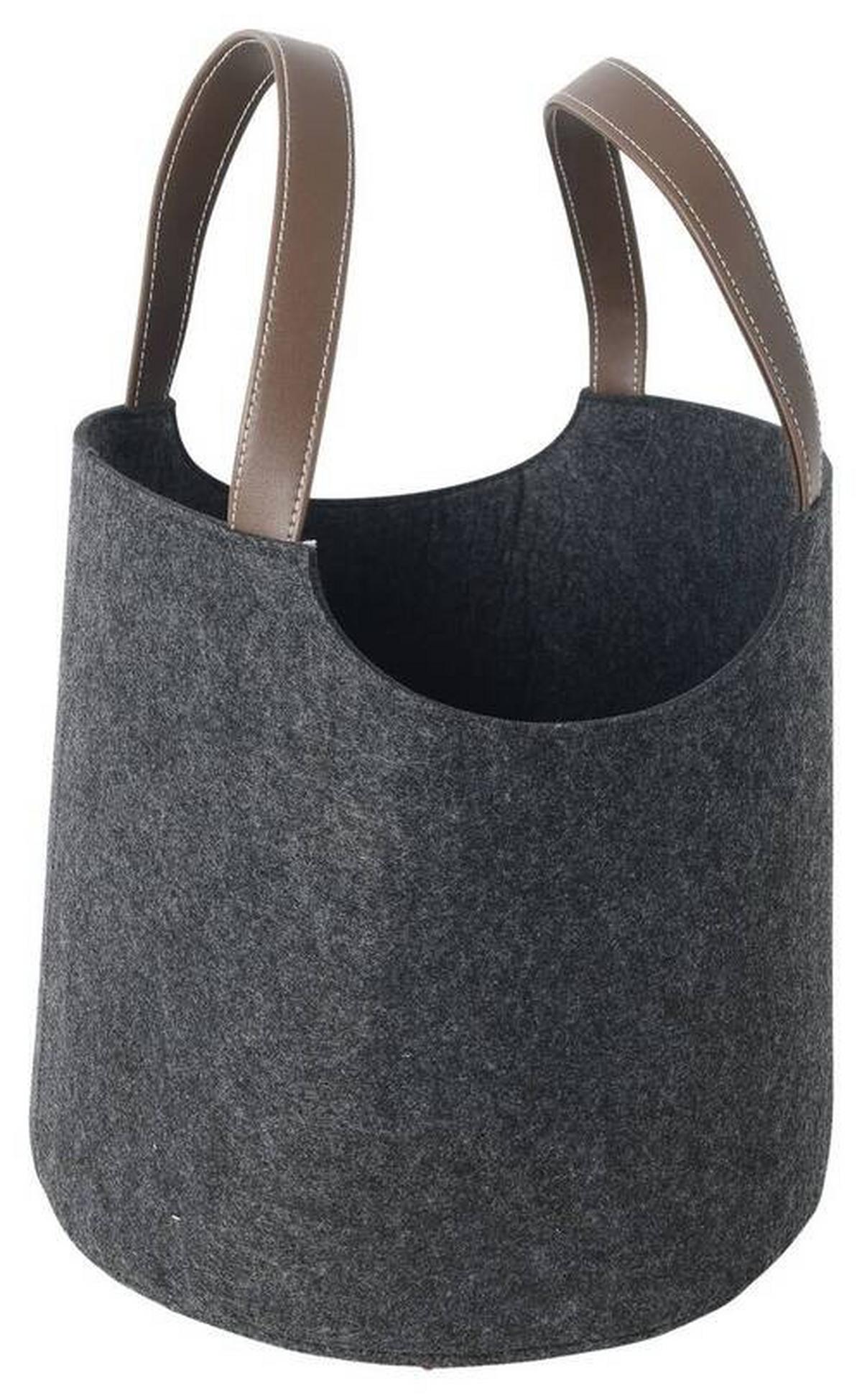 Korbset Malia - Dunkelgrau, KONVENTIONELL, Kunststoff/Textil (30/40cm) - James Wood