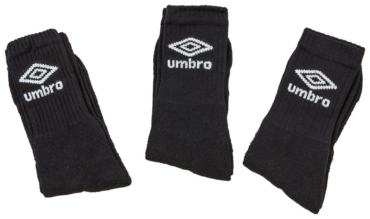 Socken Umbro Set 4 Versch. Farben Gr. 39-46 - Schwarz/Weiß, Textil (39-46null)