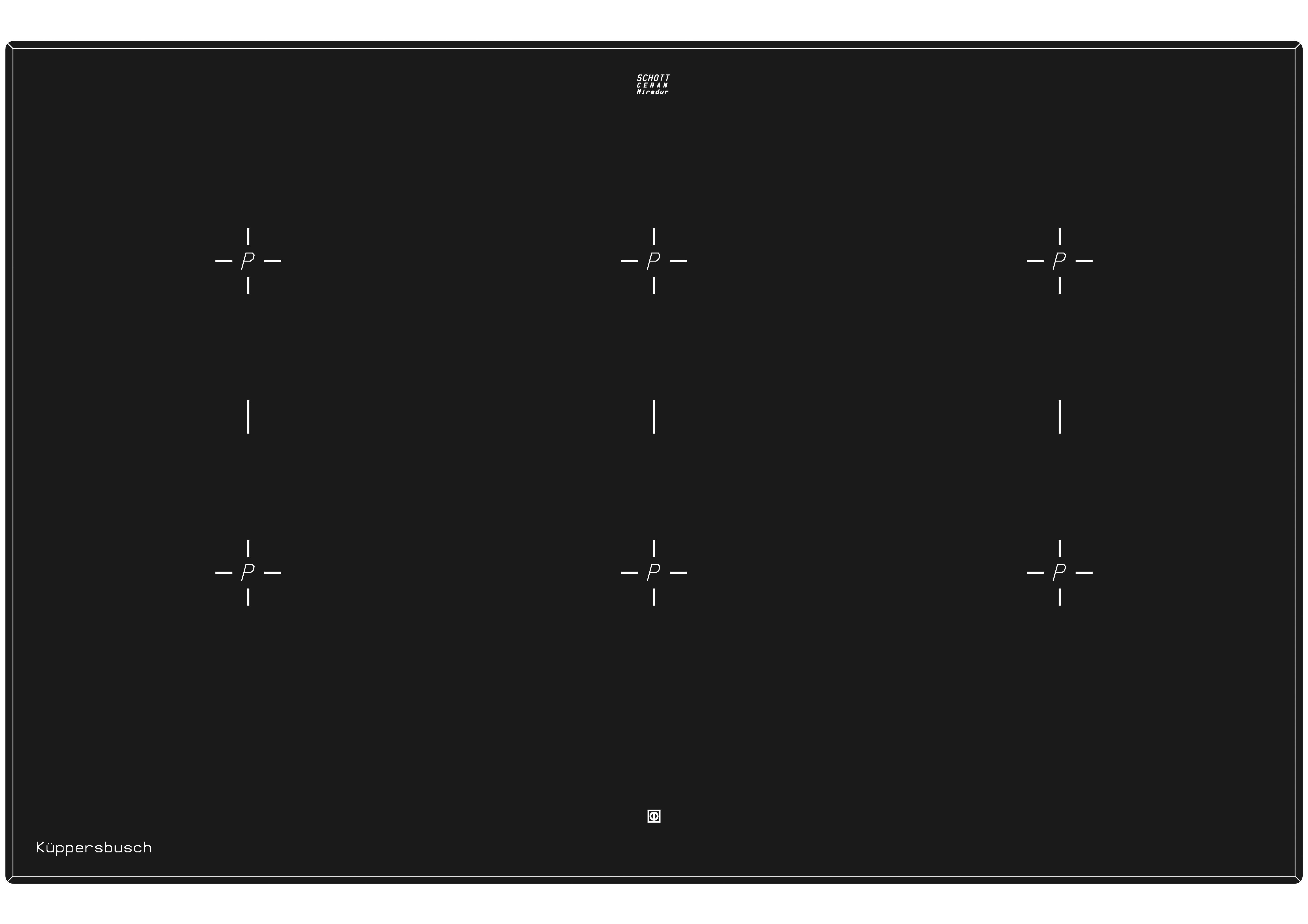 Induktionskochfeld KI8820.0SR - MODERN, Glas (79,8/51,8cm) - Küppersbusch