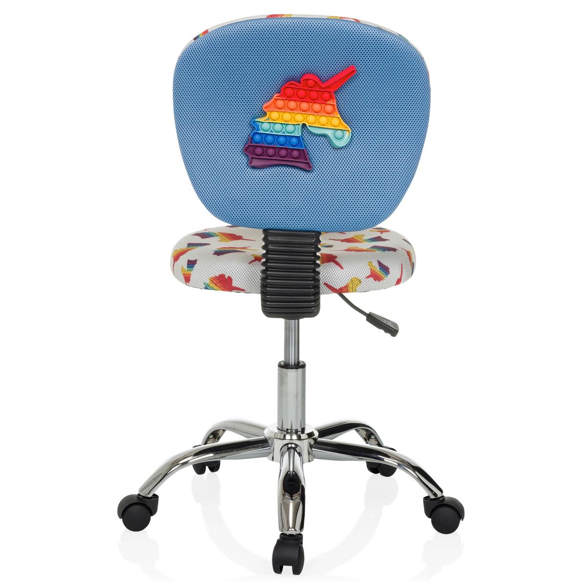 Jugenddrehstuhl Kid Bubble Multicolor B: 50 cm - Multicolor/Alufarben, MODERN, Kunststoff/Textil (50/79-89/50cm) - MID.YOU