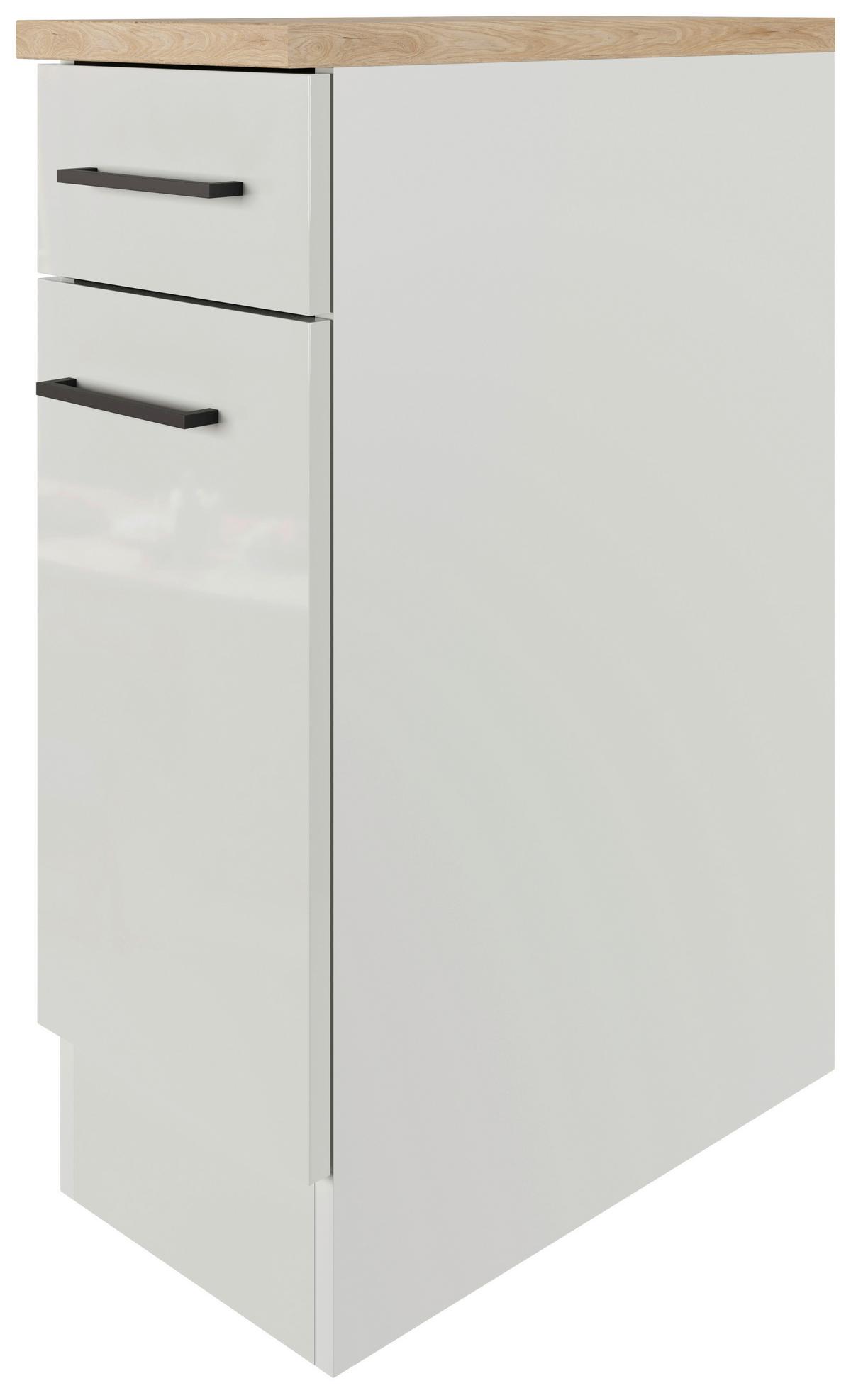 Kuchyňská spodní skříňka LEVI LEVI - šedá/černá, Moderní, kov/kompozitní dřevo (30/86/60cm) - FlexWell