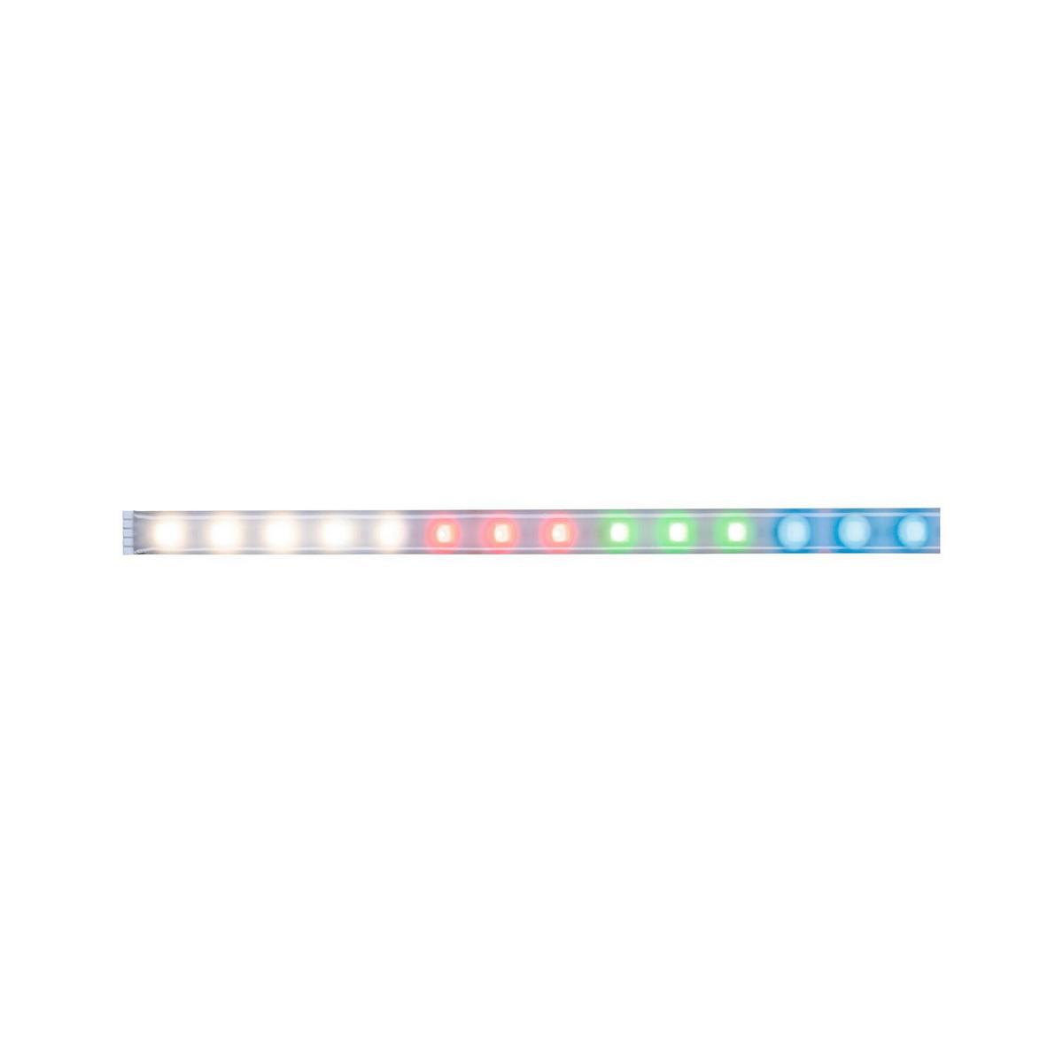 Led-streifen Farbwechsler L: 1 M Dimmbar - Silberfarben, Basics, Kunststoff (100cm) - Paulmann