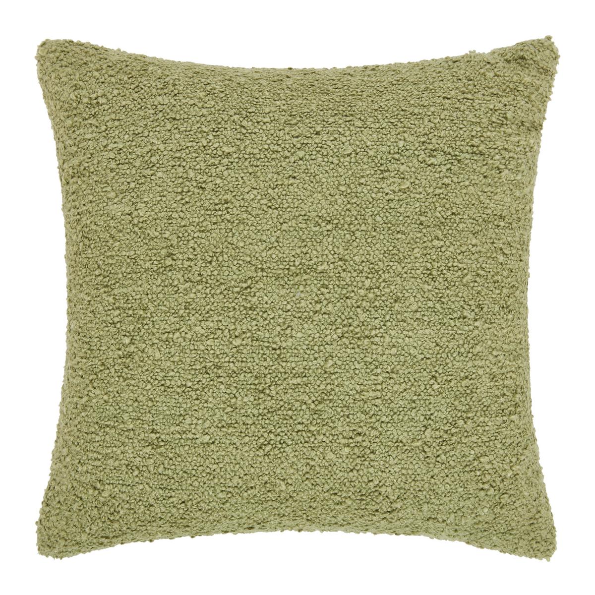 Dekorační polštář Boucle, 45/45cm, zelená - zelená, Moderní, textil (45/45cm) - Modern Living