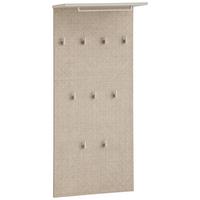 Garderobenpaneel Edno, Beige B: 50 Cm - Beige, Design, Holzwerkstoff (50/110,6/20,9cm) - MID.YOU