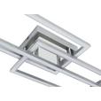 Led-deckenleuchte Nevi - Chromfarben/Silberfarben, MODERN, Kunststoff/Metall (63/24,5/7,7cm) - Luca Bessoni