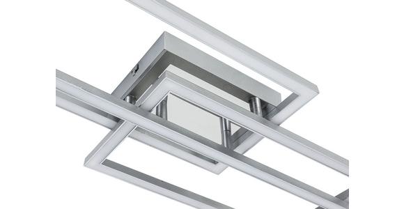 Led-deckenleuchte Nevi - Chromfarben/Silberfarben, MODERN, Kunststoff/Metall (63/24,5/7,7cm) - Luca Bessoni