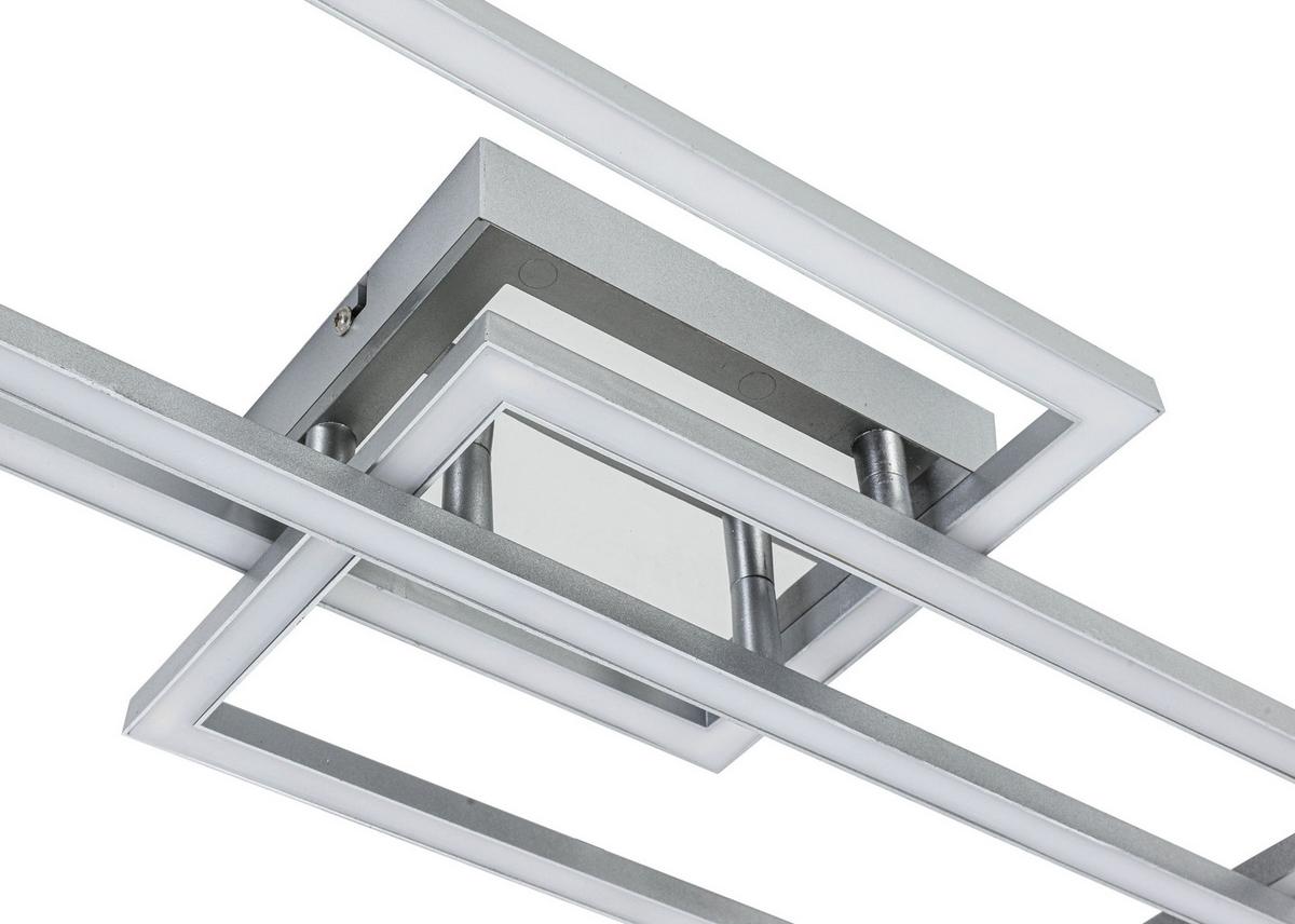 Led Mennyezeti Lámpa Nevi - ezüst/króm, Modern, műanyag/fém (63/24,5/7,7cm) - Luca Bessoni
