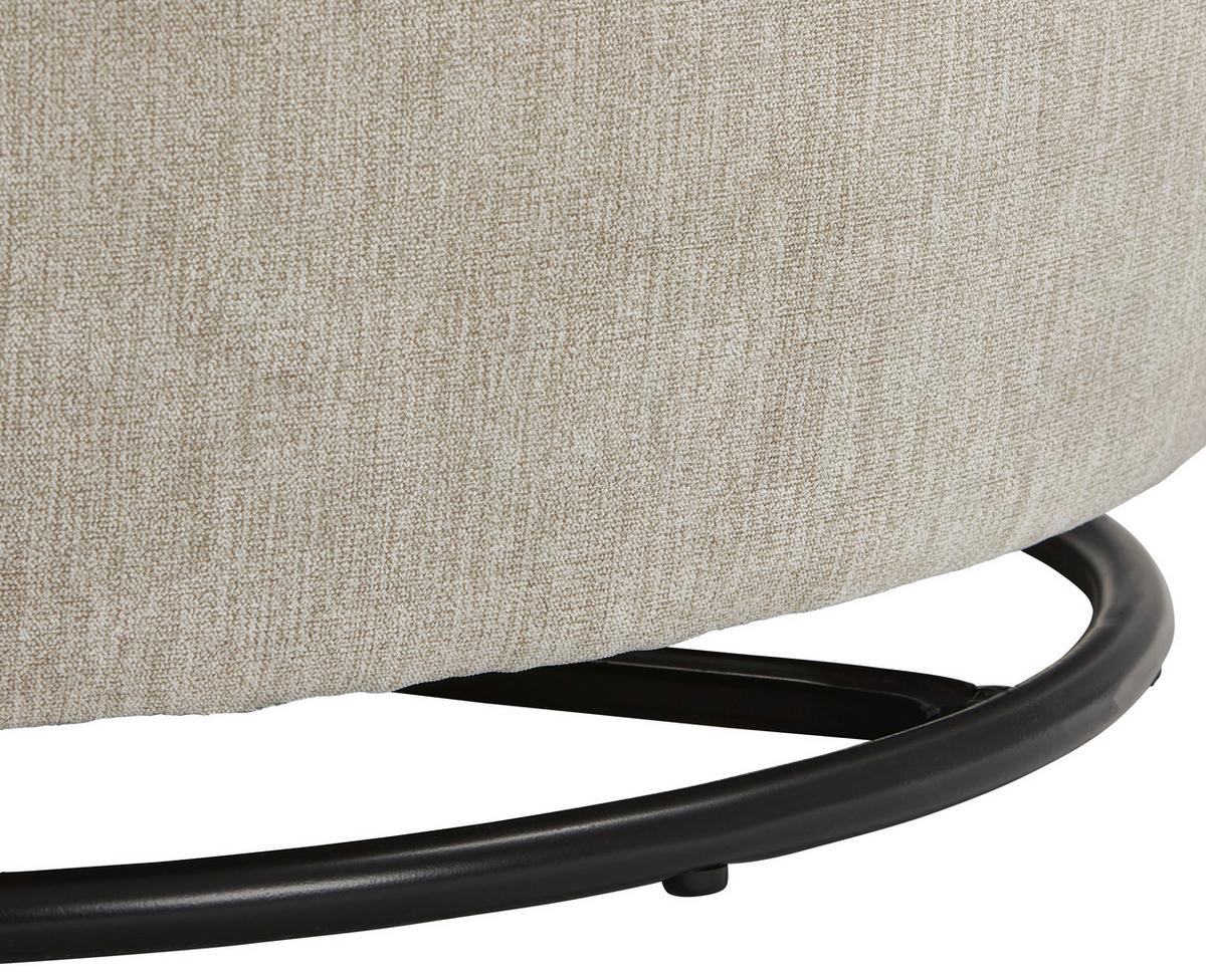 Sessel Boli Sandfarben B: 92 Cm - Sandfarben/Schwarz, Design, Textil (92/80/84cm) - Livetastic