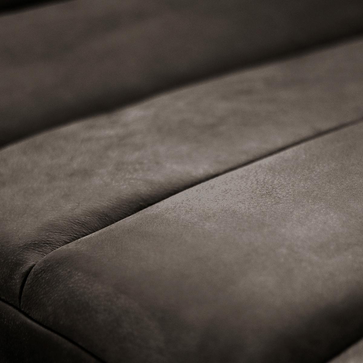 Relaxliege Swing Black Dunkelgrau B: 65 cm - Dunkelgrau/Schwarz, Design, Leder (65/65-95/171cm) - Livetastic