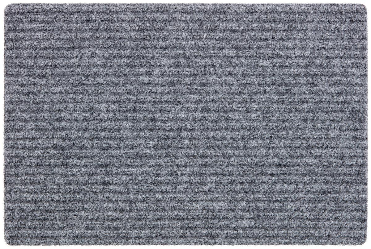 Fußmatte Matthias 40x60 cm Schmutzabweisend - Grau, Basics, Kunststoff (40/60cm) - Ondega
