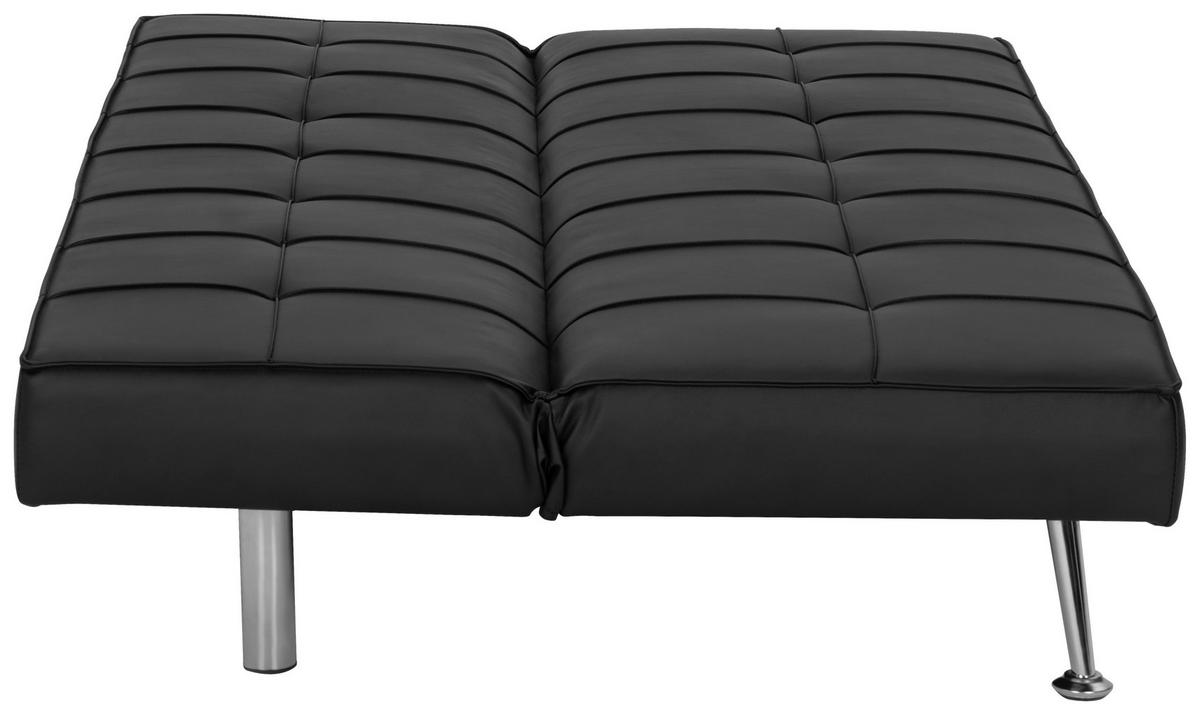 3-sitzer-sofa Mit Schlaffunktion Silva B:179cm - Silberfarben/Schwarz, Basics, Textil (179/74/91cm) - P & B