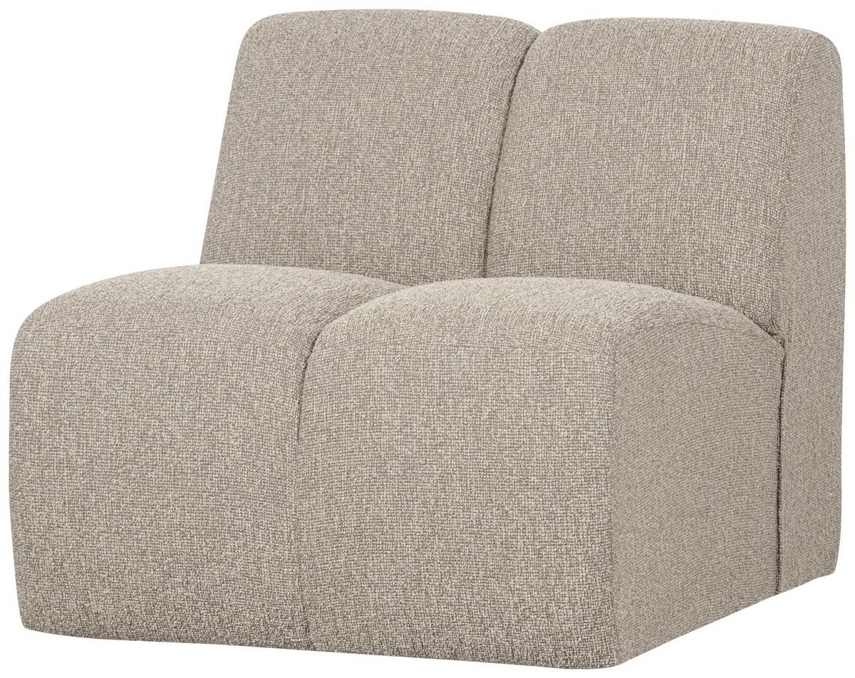 Sofaelement Mojo Beige B: 84cm - Beige/Schwarz, Design, Textil (84/74/97cm) - Livetastic