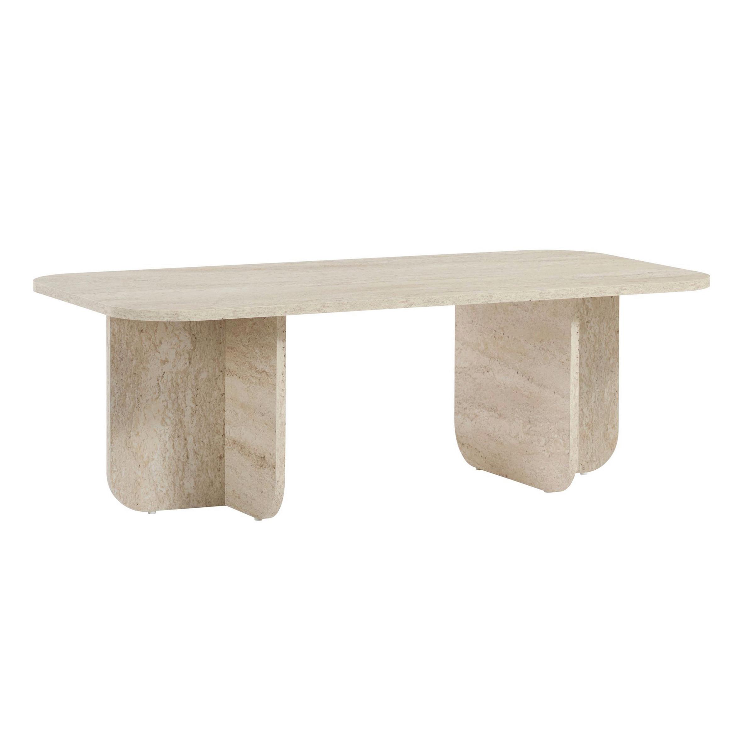 COUCHTISCH Akira Creme L: 120cm - Creme, Design, Holzwerkstoff (120/60/41cm) - MID.YOU