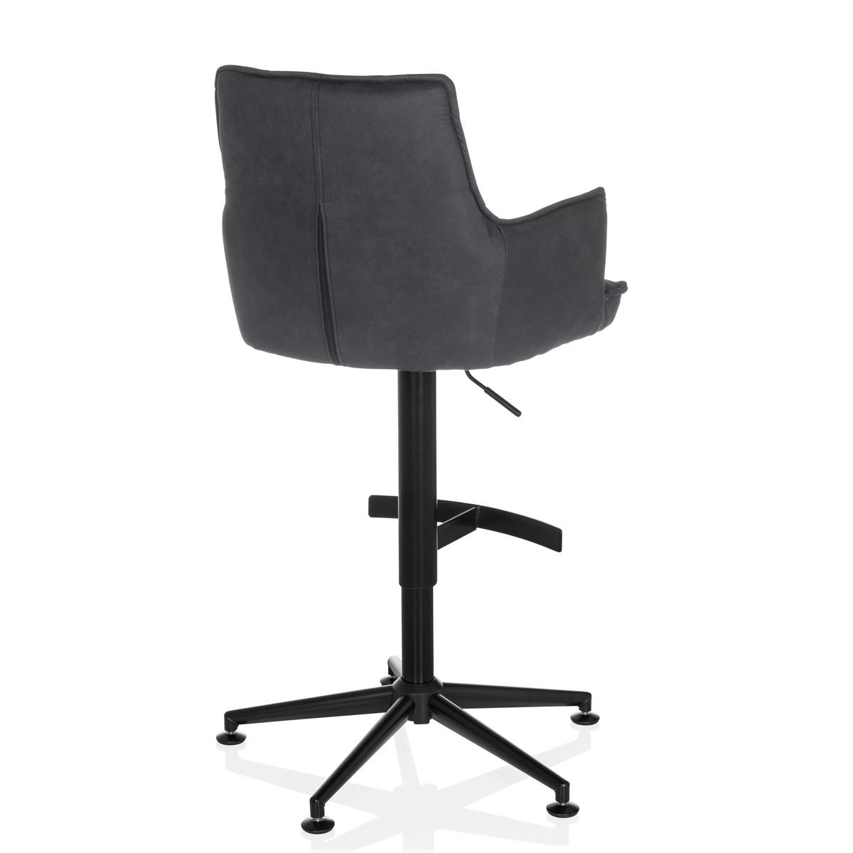 Barhocker Soalo Life High Anthrazit B: 55 Cm - Anthrazit/Schwarz, MODERN, Kunststoff/Textil (55/93/56cm) - MID.YOU