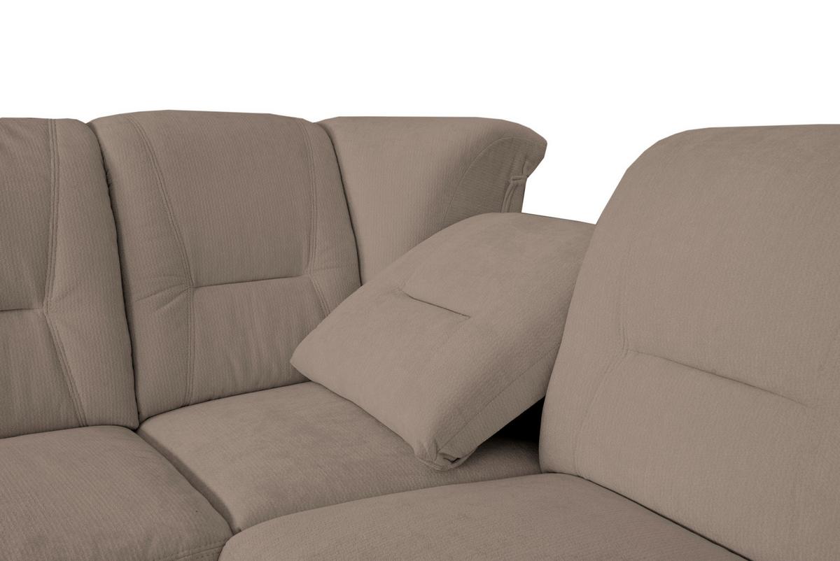 ECKSCHLAFSOFA Rafael, Taupe S: 279x224cm - Taupe/Beige, Trend, Textil (279/224cm)