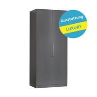 Drehtürenschrank M. Schubladen 91,1cm Unit Anthrazit - Anthrazit, MODERN, Holzwerkstoff (91,1/210/58,3cm) - Ondega