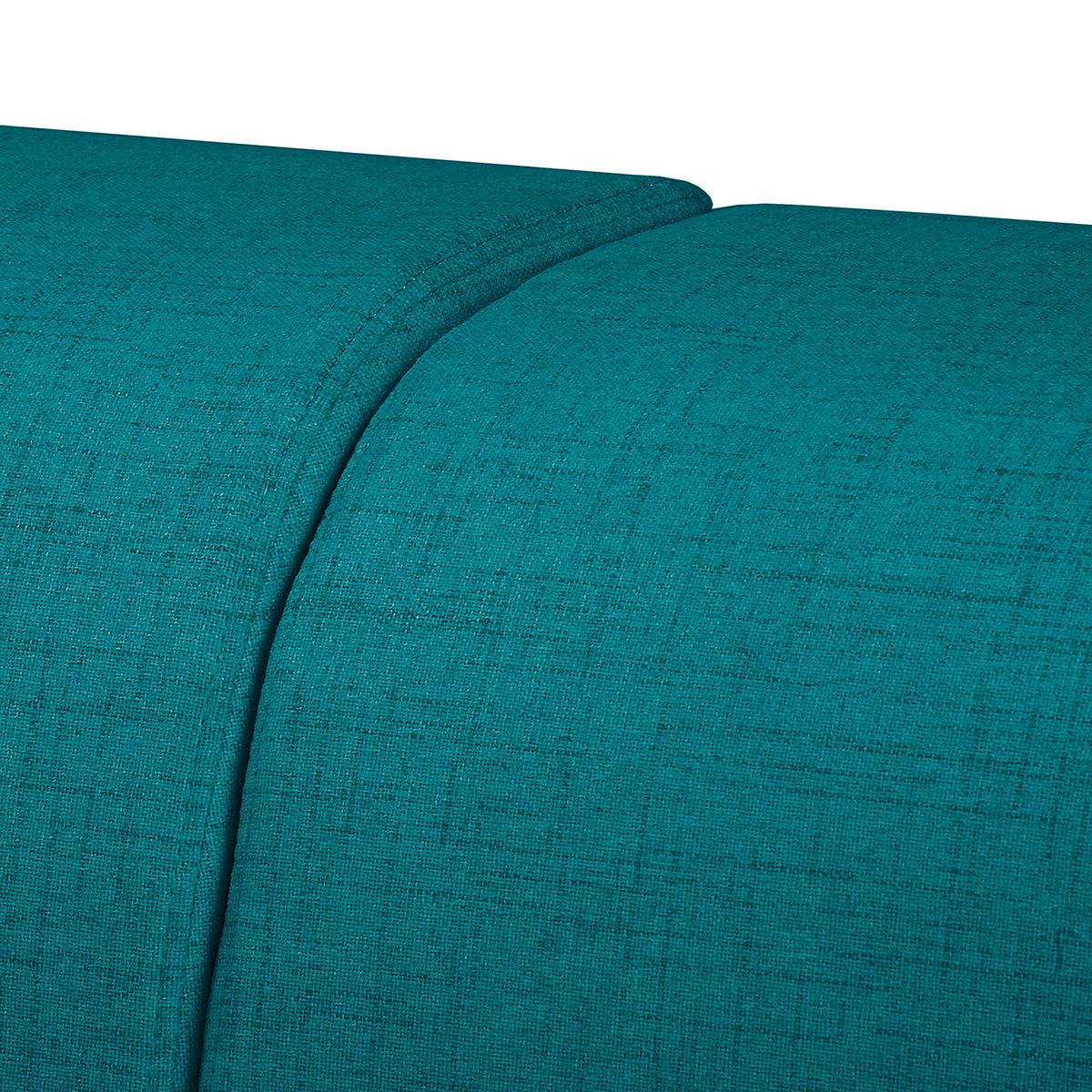 Ecksofa Bella Petrol S: 257x174 cm - Wengefarben/Petrol, Design, Textil (257/174cm) - Livetastic