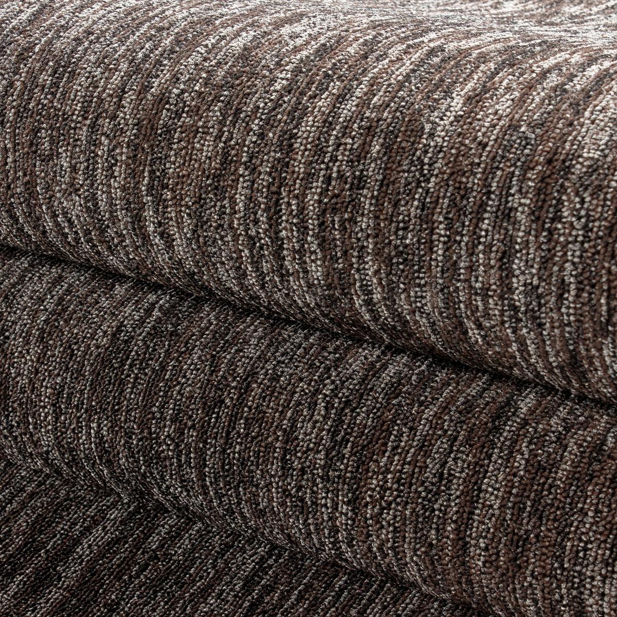 Teppich Läufer Braun Nizza 80x250 cm - Braun, KONVENTIONELL, Textil (80/250cm)