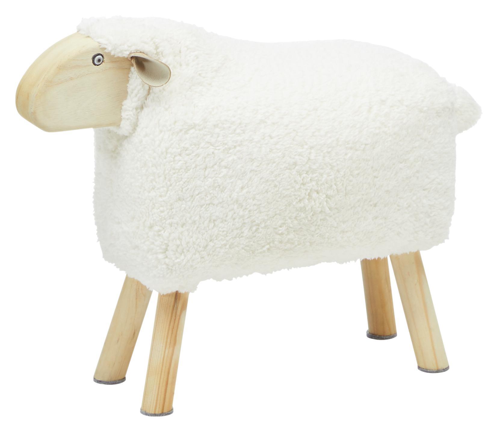 Ovca Pre Deti Natalia - prírodné farby/biela, Romantický / Vidiecky, drevo/kompozitné drevo (16,50/34,5/42cm) - Modern Living