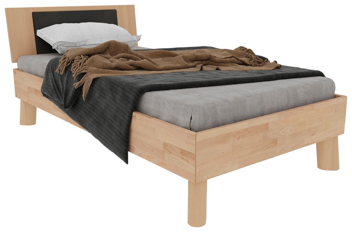 Bett Como Naturfarben /Kernbuche 100x200cm - Naturfarben/Kernbuche, MODERN, Holz (100/200cm) - MID.YOU