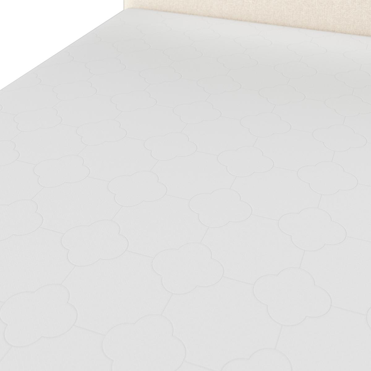 Boxspringová postel MARCO 180x200, béžová - černá/krémová, Moderní, dřevo/textil (180/200cm) - Bessagi