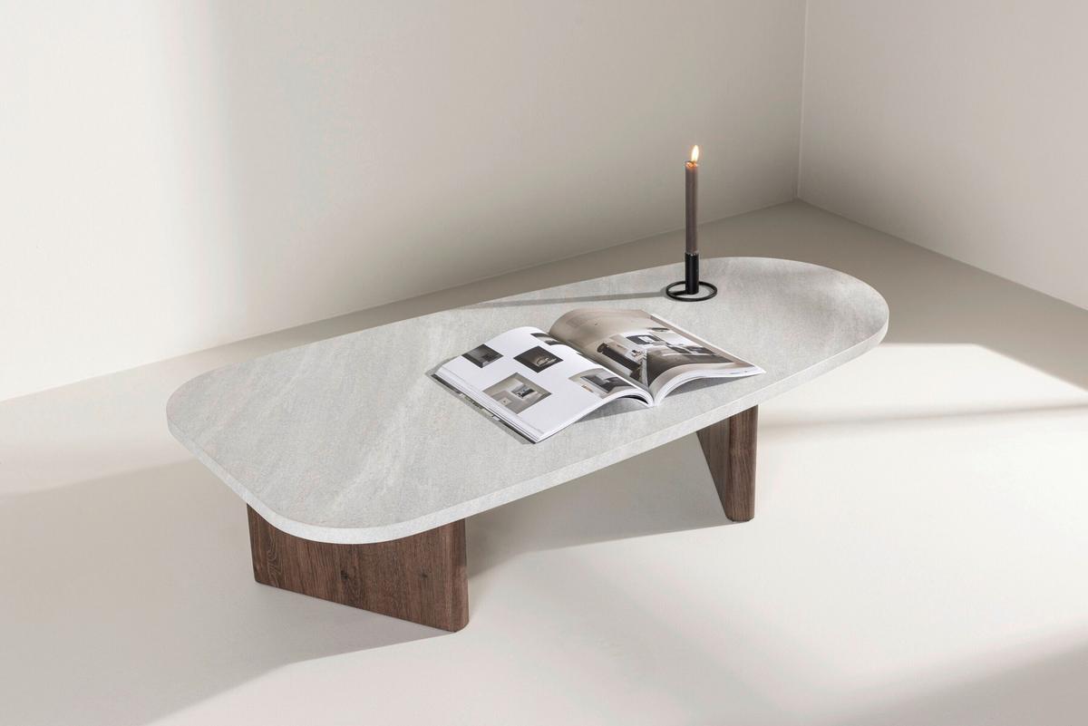 GRÖNVIK Grönvik Grau B: 130cm - Grau/Mokka, MODERN, Holz (130/65/32cm) - Livetastic