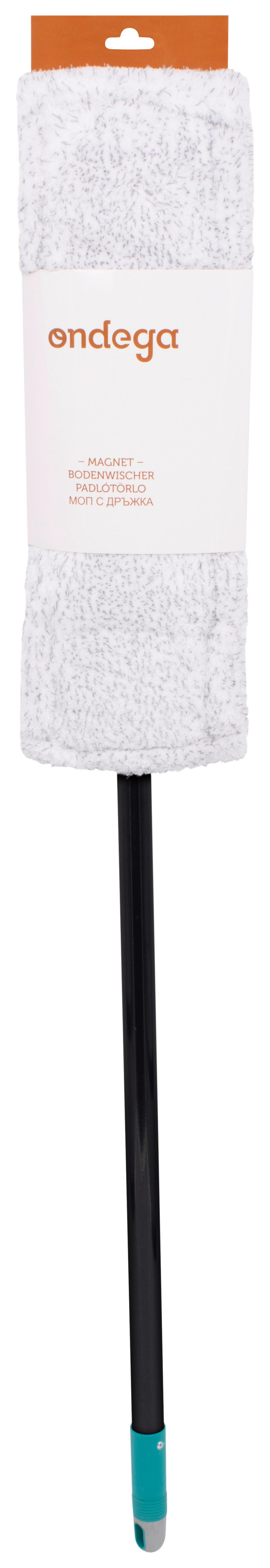 Bodenwischer Magnet Mit Teleskopstiel - Blau/Grün, KONVENTIONELL, Textil/Metall (100/15/8cm) - Ondega