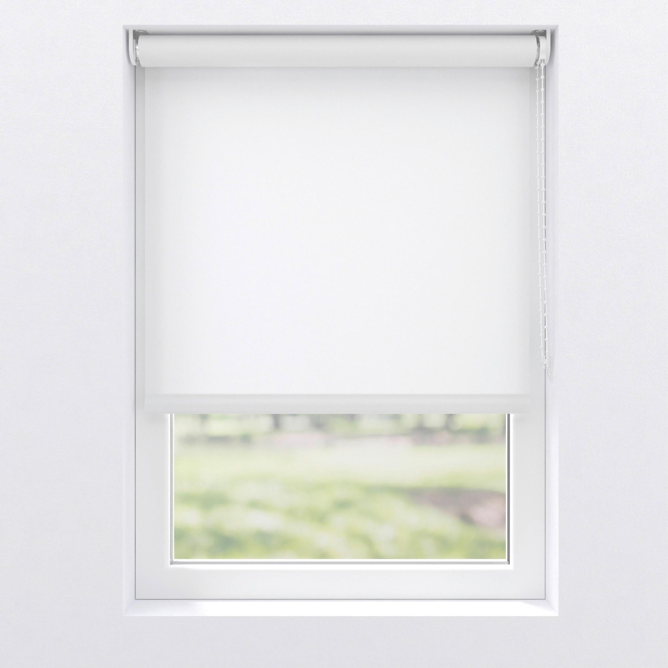 Rollo 150x190 Cm Mit Kettenzug - Weiß, Basics, Kunststoff (150/190cm)