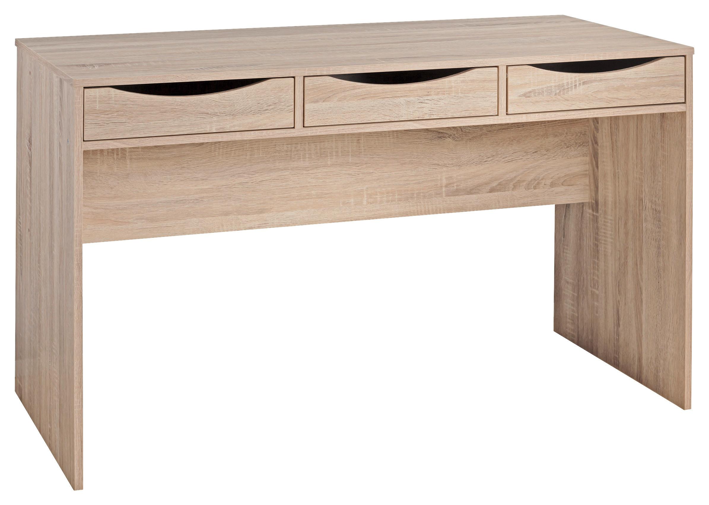 Schreibtisch Mit Stauraum B 120cm H 75cm Samo, Eiche