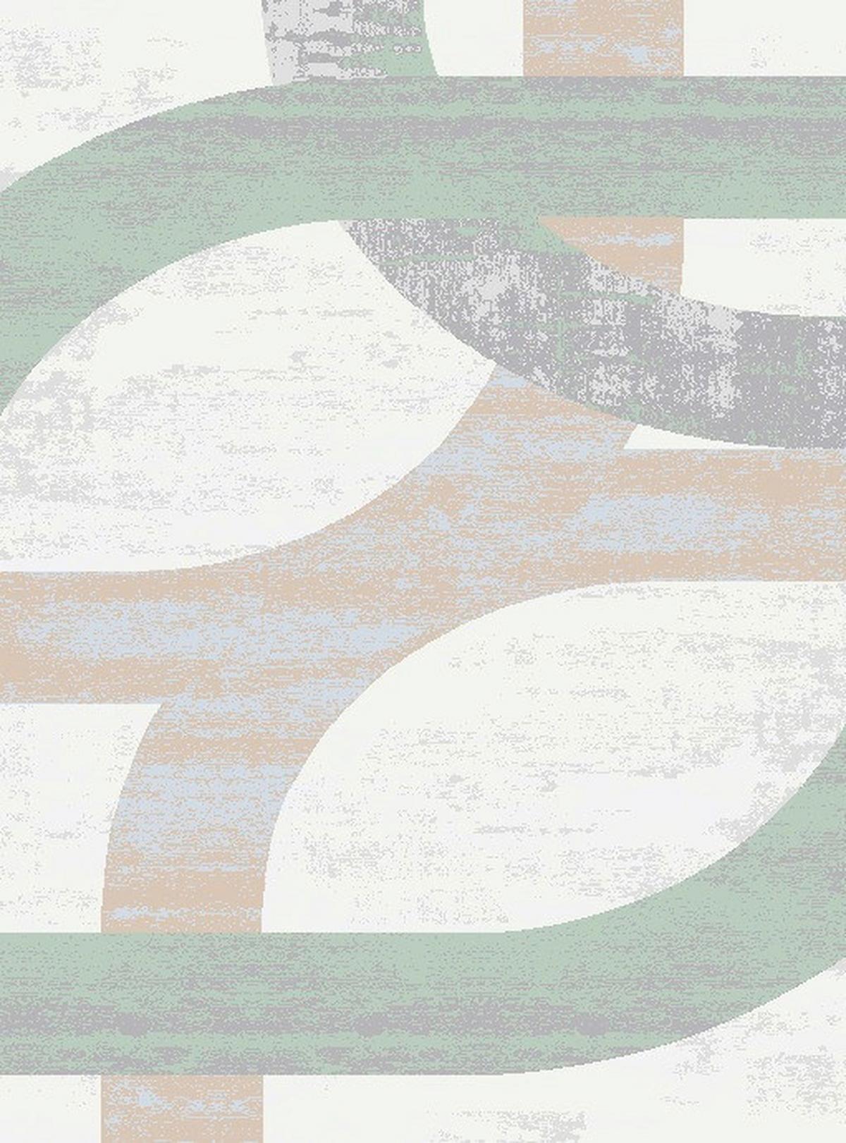 Webteppich Synthetikfaser - Beige/Hellgrün, ROMANTIK / LANDHAUS, Textil (80/150cm) - James Wood