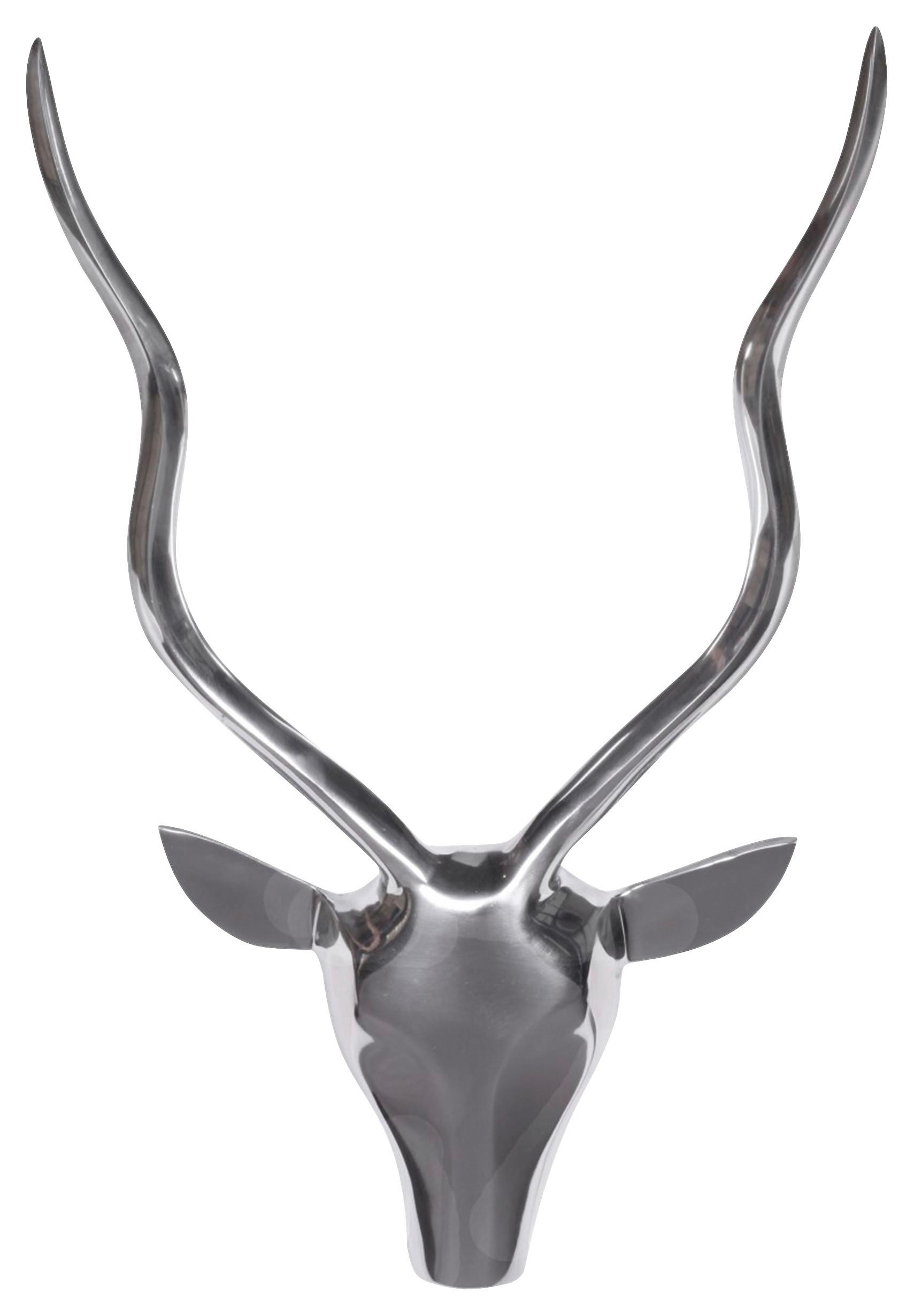 Wanddeko Wohnling Silberfarben B: 33 cm - Silberfarben, MODERN, Metall (33/54/4cm) - MID.YOU