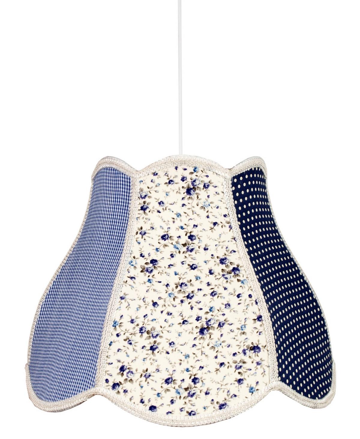 Pendelleuchte 31-59954 Zuza - Blau/Hellgrau, KONVENTIONELL, Kunststoff/Textil (35/35/90cm)