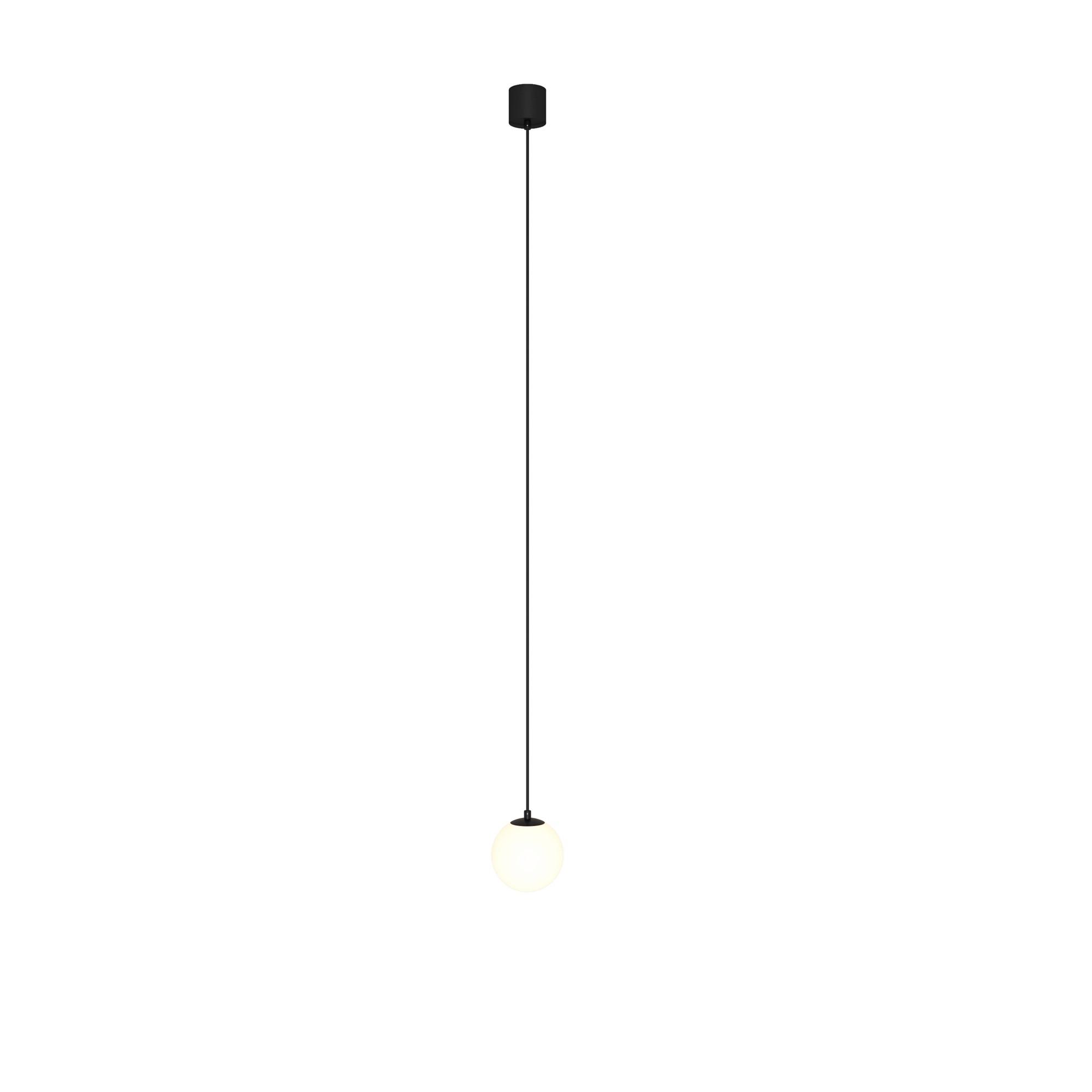 Pendelleuchte Luna - Schwarz/Weiß, Trend, Glas/Kunststoff (10/10cm) - MAYTONI