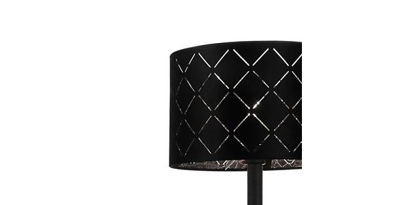 Stehlampe Gabriela Schwarz mit Flexarm und Schalter - Schwarz, ROMANTIK / LANDHAUS, Textil/Metall (35/162cm) - James Wood