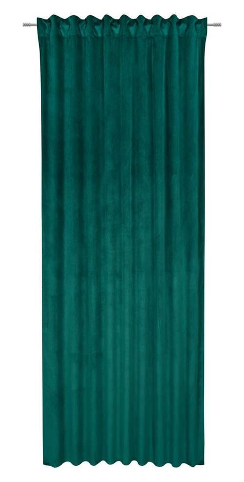 Hotový záves Bianca, 140/245cm, tmavozelená - tmavozelená, Konventionell, textil (140/245cm) - Modern Living