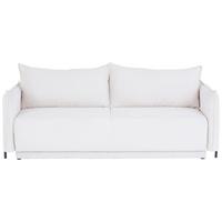 3-Sitzer-Sofa Mit Schlaffunktion Giulia B:217cm - Creme/Schwarz, MODERN, Textil (217/75-95/112cm) - Luca Bessoni