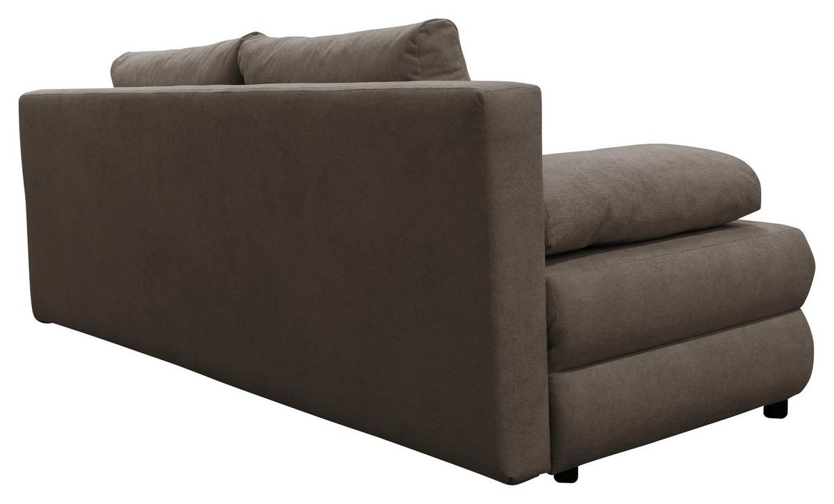 Schlafsofa Mela Grau B: 206cm - Schwarz/Grau, Design, Textil (206/87/88cm) - P & B