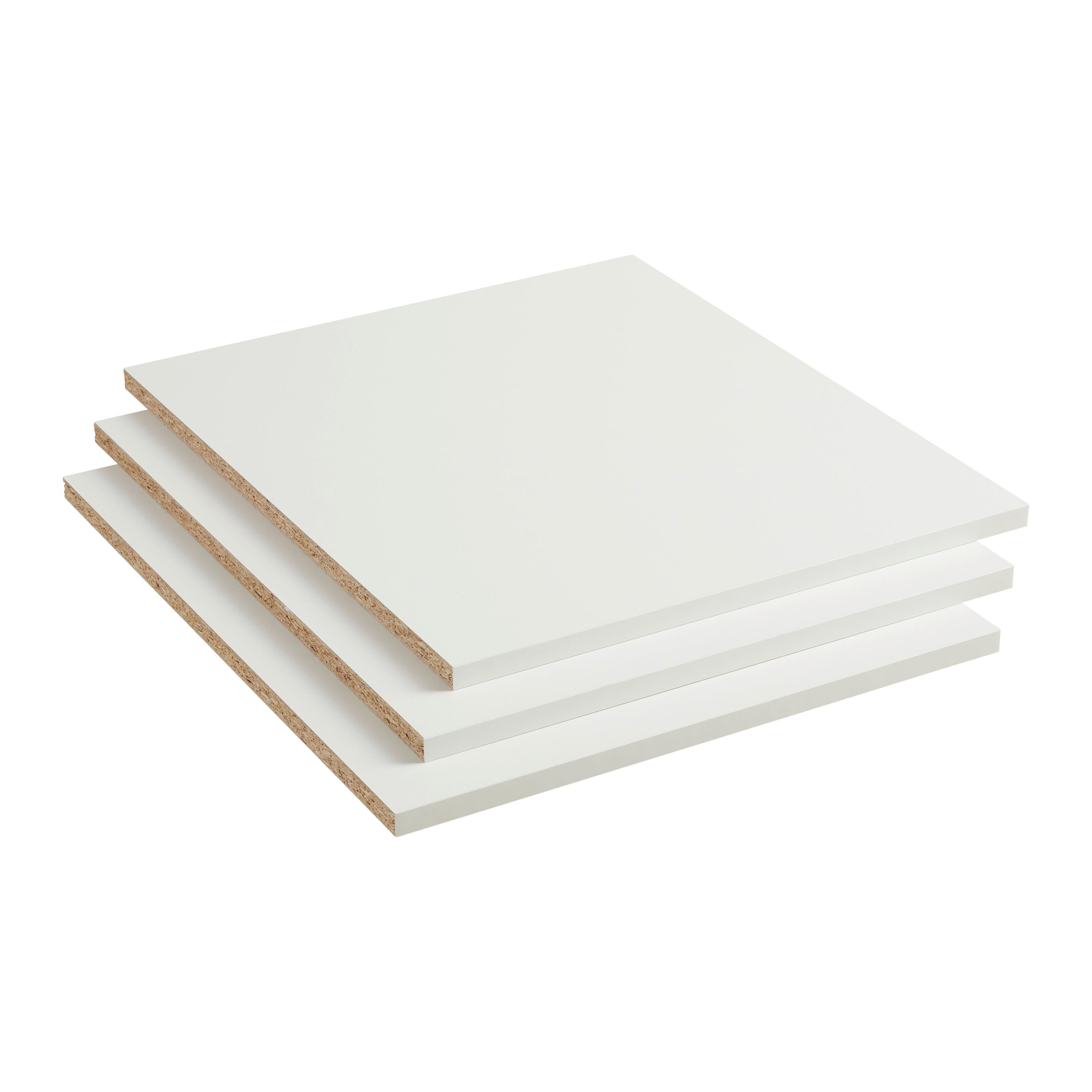 SADA VKLADACÍCH POLÍC LASSE - biela, Konventionell, drevo (42,55/1,6/50,5cm)