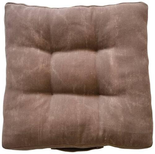 Sitzkissen Elsa Taupe 40x40 cm Polyester - Taupe, MODERN, Textil (40/40/7cm) - Luca Bessoni