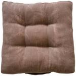 Sitzkissen Elsa Taupe 40x40 cm Polyester - Taupe, MODERN, Textil (40/40/7cm) - Luca Bessoni