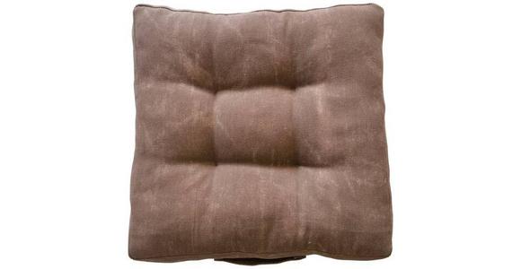 Sitzkissen Elsa - Taupe, MODERN, Textil (40/40/7cm) - Luca Bessoni